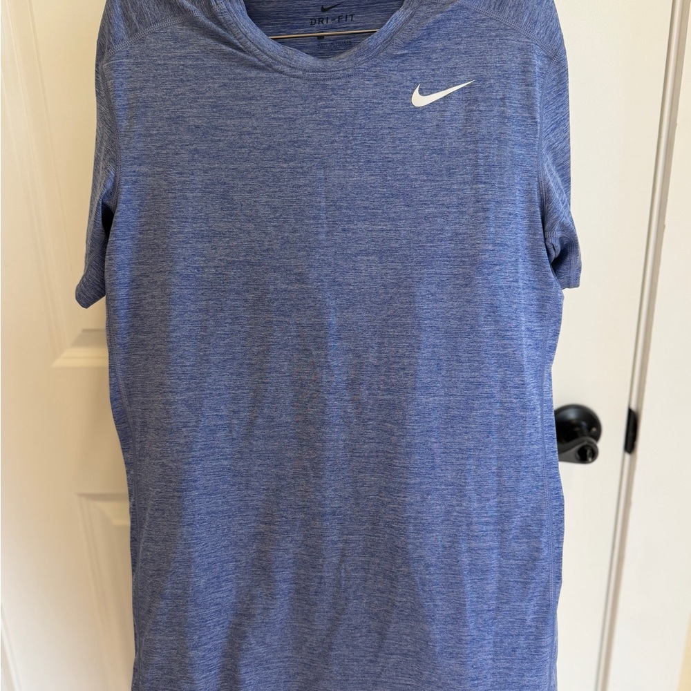 Nike Dri-FIT Heathered Blue Athletic Top